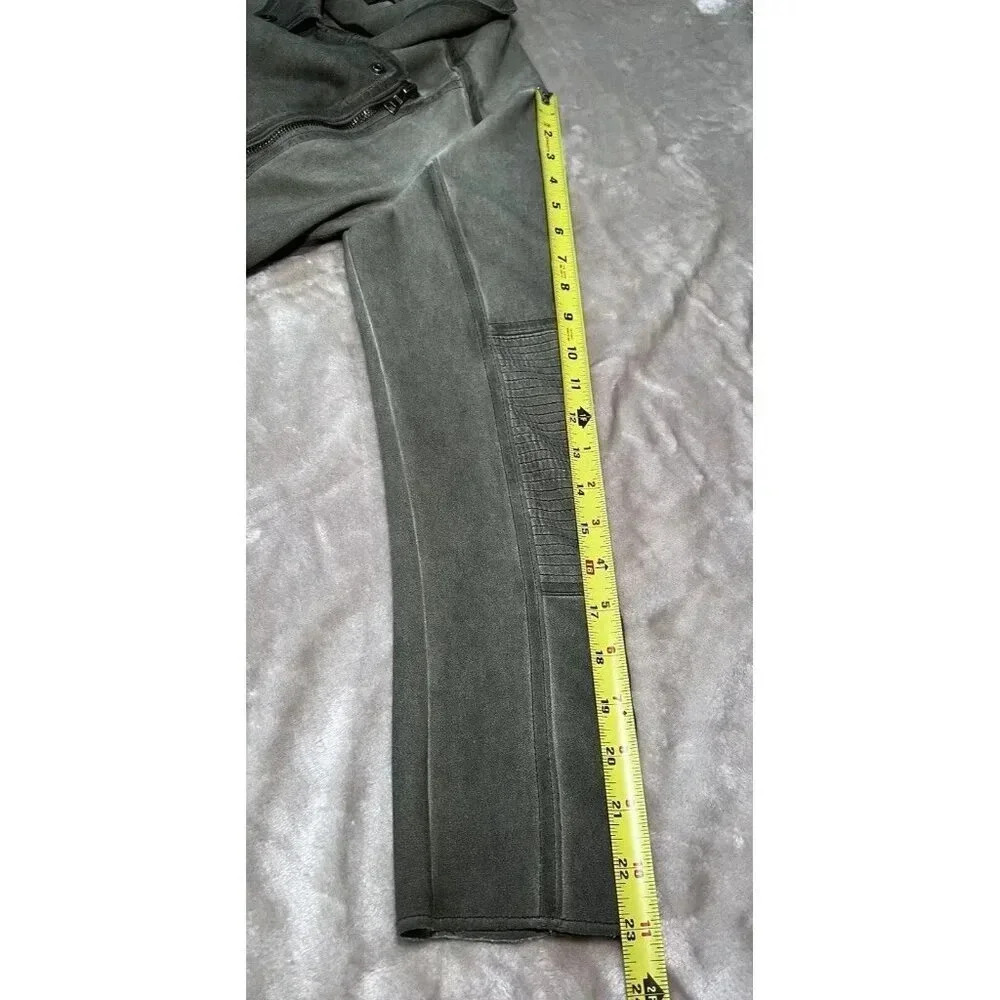 Anthropologie Green Leather Moto Jacket - Picture 13 of 13